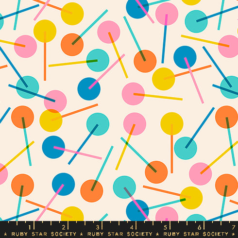 Eye Candy Lollies in Natural - Ruby Star Society Sold by the Half Yard